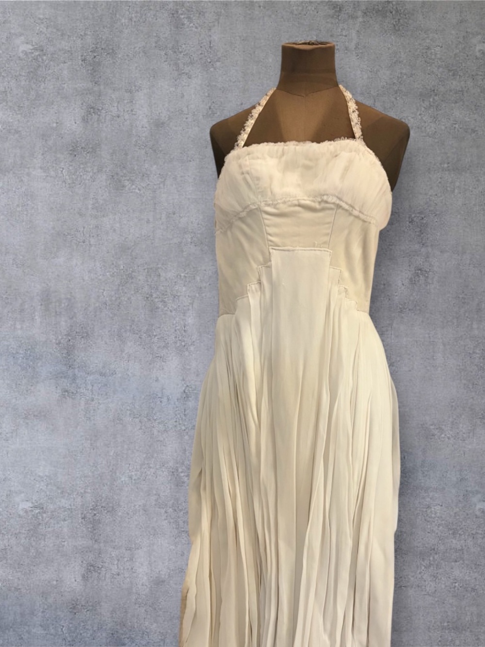 VINTAGE JNO. ALLEN NEW YORK DESIGNER EVENING & WEDDING GOWN XS